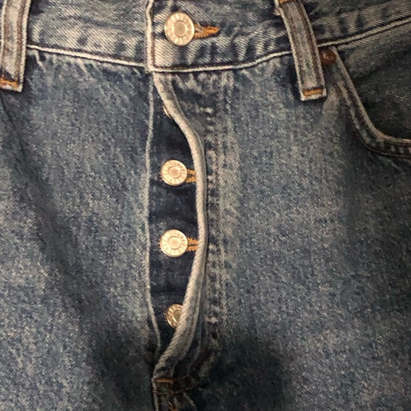 Agolde Jeans Women's 28 Wyman Low Rise Vintage Straight Leg Button Fly in Vision - Picture 3 of 6